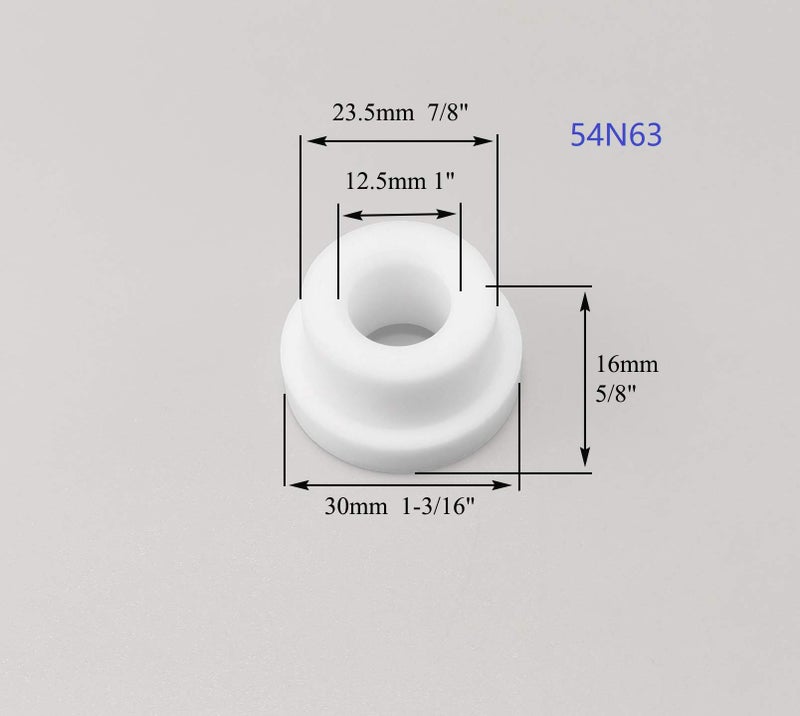 RIVERWELD TIG Gas Lens Collet Bodies Jumbo Large Diameter 45V116 1/16", 45V64 3/32, 995795 1/8", 45V63 5/32" Alumina Nozzle Ceramic Cup 57N 53N series for SR WP 17 18 26 TIG Welding Torch 14pcs - Image 4